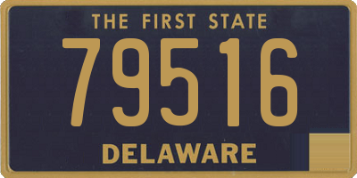 DE license plate 79516