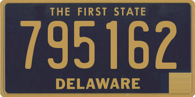 DE license plate 795162