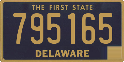 DE license plate 795165