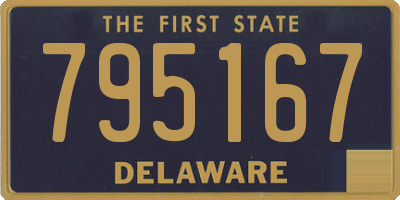DE license plate 795167