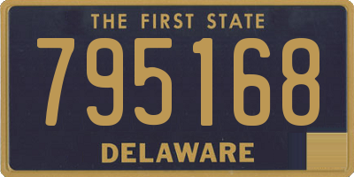 DE license plate 795168