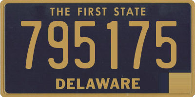 DE license plate 795175