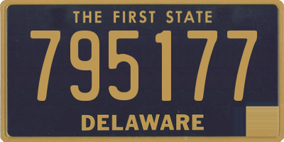 DE license plate 795177