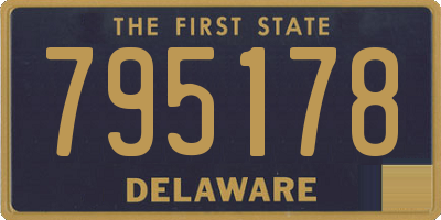 DE license plate 795178