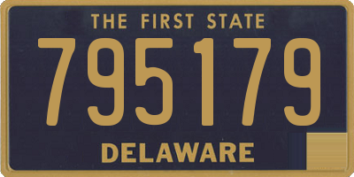 DE license plate 795179