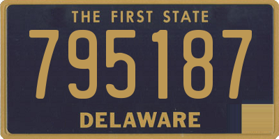 DE license plate 795187