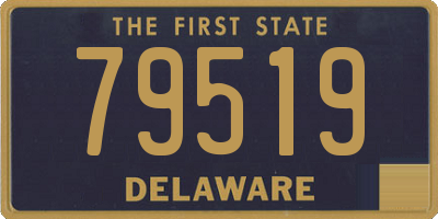 DE license plate 79519