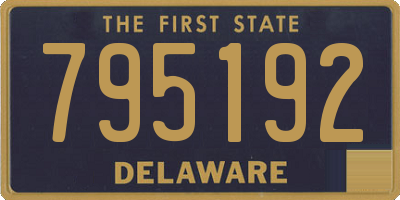 DE license plate 795192