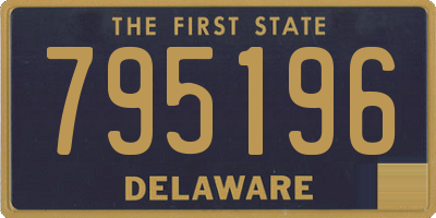 DE license plate 795196