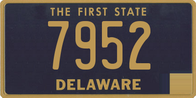 DE license plate 7952