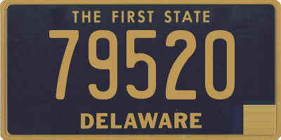 DE license plate 79520