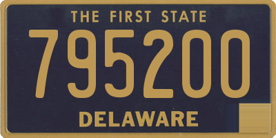 DE license plate 795200