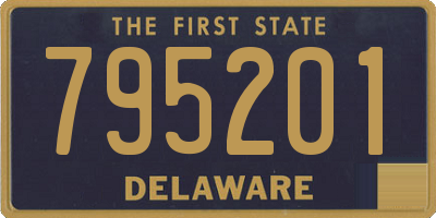 DE license plate 795201