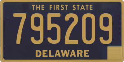 DE license plate 795209