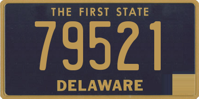 DE license plate 79521