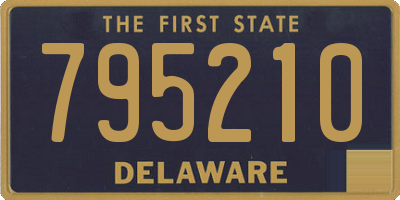 DE license plate 795210