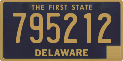 DE license plate 795212