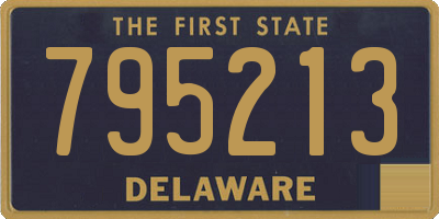 DE license plate 795213