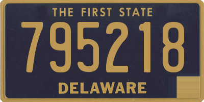 DE license plate 795218