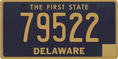 DE license plate 79522