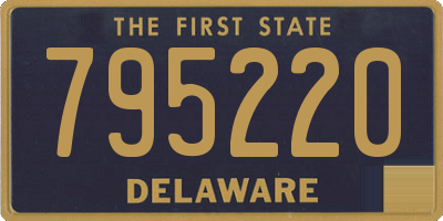 DE license plate 795220