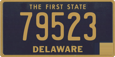 DE license plate 79523