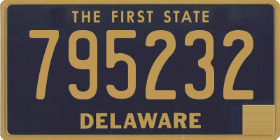 DE license plate 795232