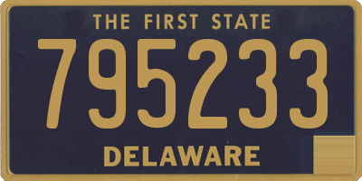 DE license plate 795233