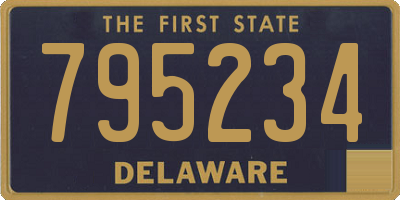 DE license plate 795234