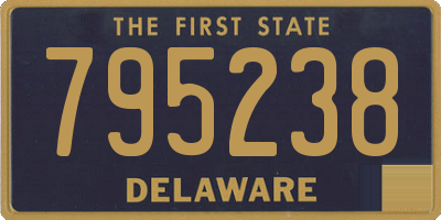 DE license plate 795238