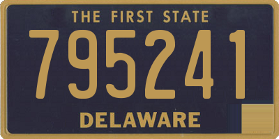 DE license plate 795241