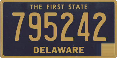 DE license plate 795242