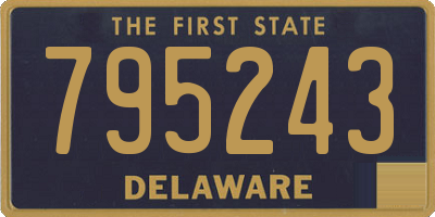 DE license plate 795243