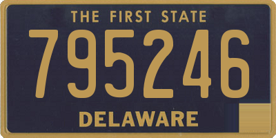 DE license plate 795246