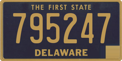 DE license plate 795247