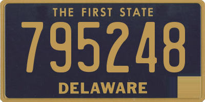 DE license plate 795248