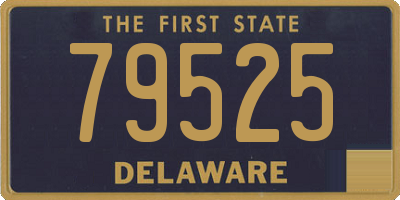 DE license plate 79525
