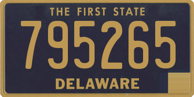 DE license plate 795265