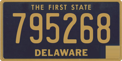 DE license plate 795268