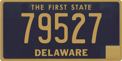 DE license plate 79527