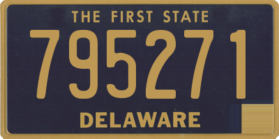 DE license plate 795271