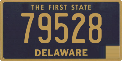 DE license plate 79528