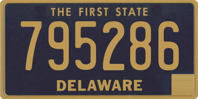 DE license plate 795286