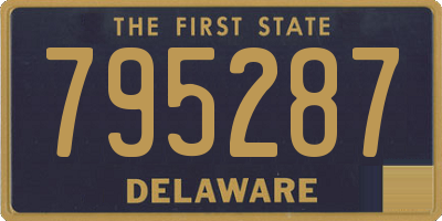 DE license plate 795287