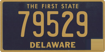 DE license plate 79529