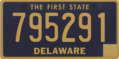 DE license plate 795291