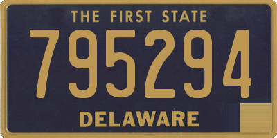 DE license plate 795294