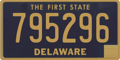 DE license plate 795296