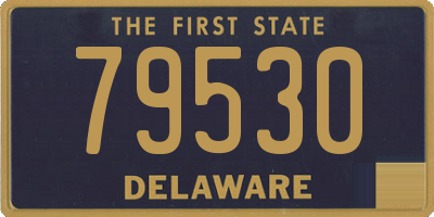 DE license plate 79530