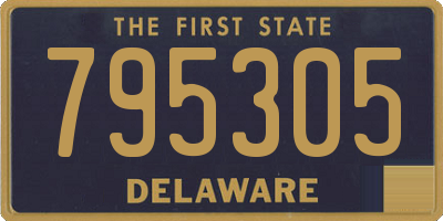 DE license plate 795305